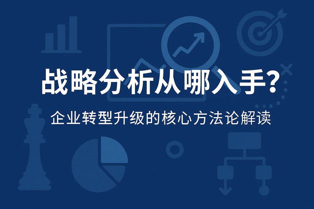 战略分析从哪入手？企业转型升级的核心方法论解读
