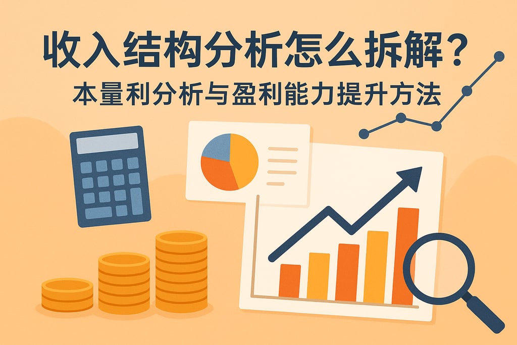 收入结构分析怎么拆解？本量利分析与盈利能力提升方法