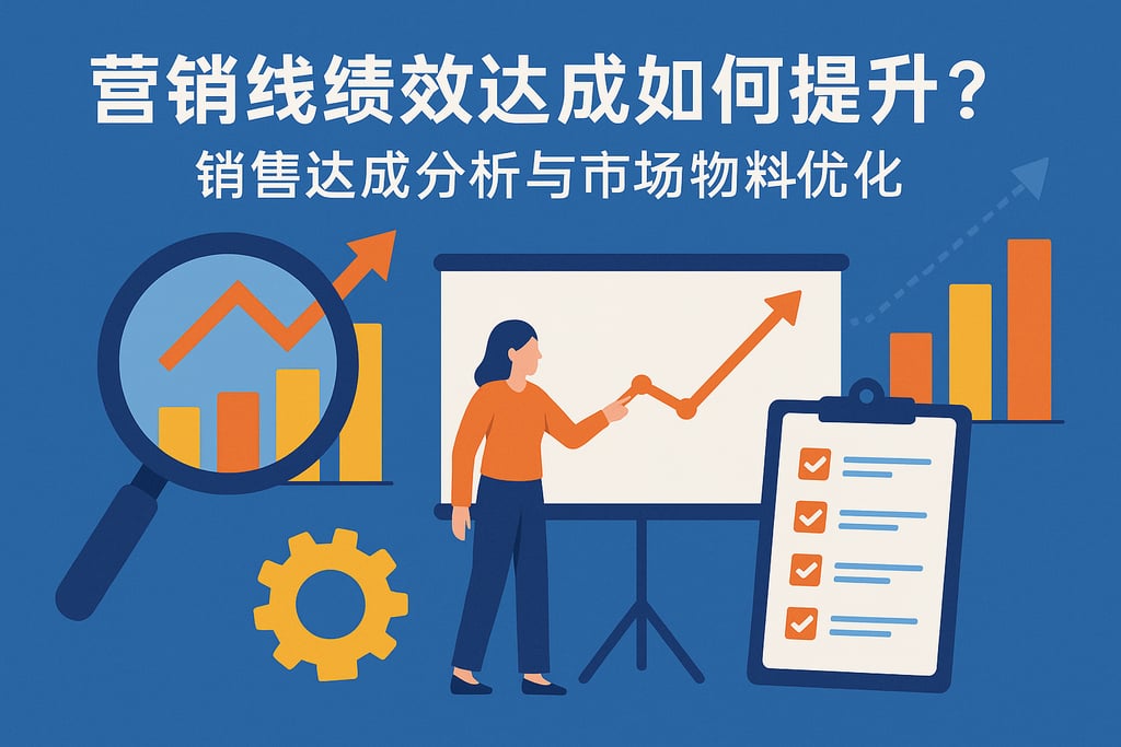 营销线绩效达成如何提升？销售达成分析与市场物料优化