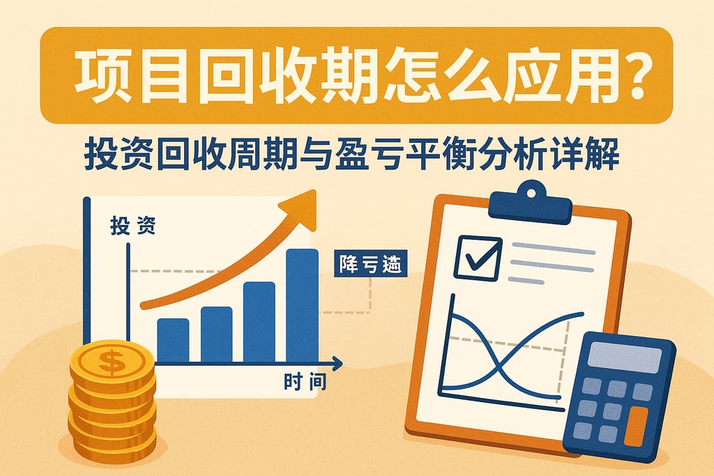 项目四算怎么应用？投资回收周期与盈亏平衡分析详解