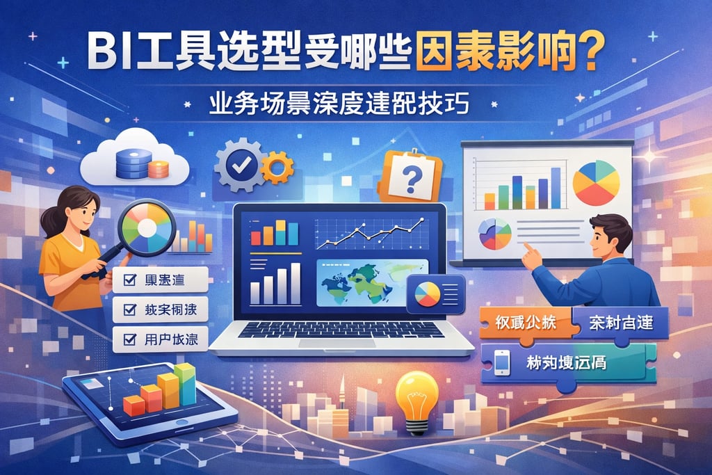 BI工具选型受哪些因素影响？业务场景深度适配技巧