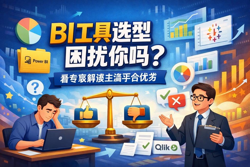 BI工具选型困扰你吗？看专家解读主流平台优劣