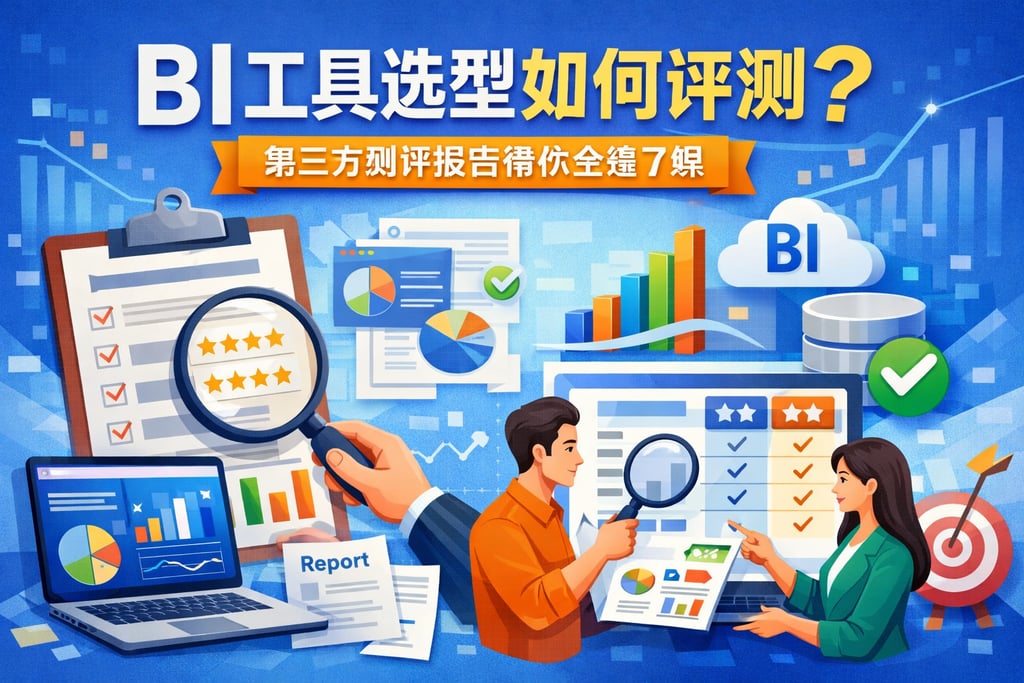 BI工具选型如何评测？第三方测评报告带你全盘了解