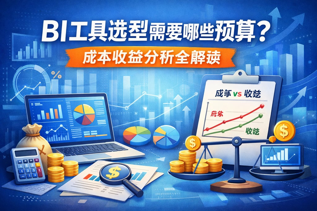 BI工具选型需要哪些预算？成本收益分析全解读