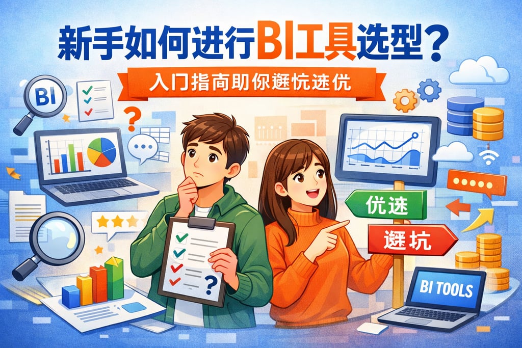 新手如何进行BI工具选型？入门指南助你避坑选优
