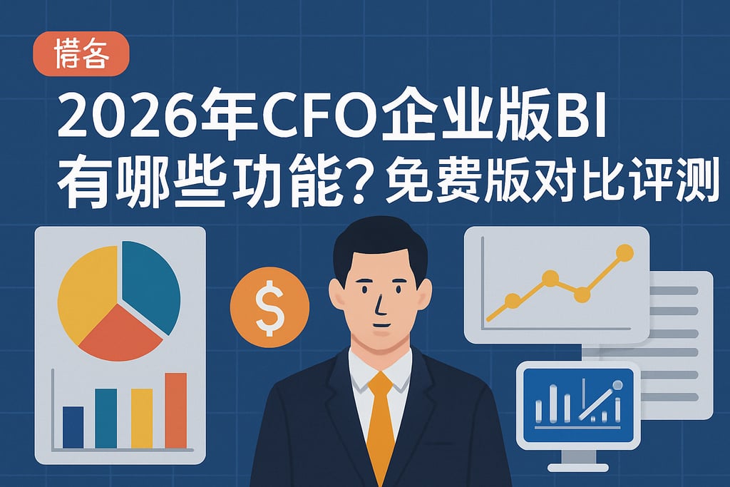 2026年CFO首席财务官企业版BI有哪些功能？免费版对比评测
