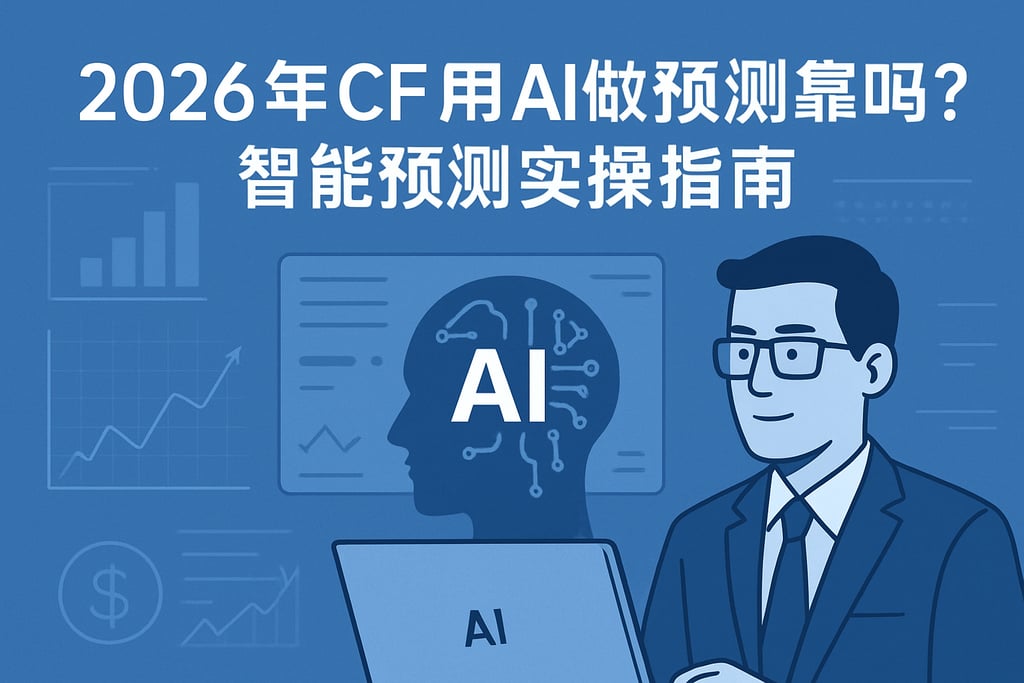 2026年CFO首席财务官用AI做预测靠谱吗？智能预测实操指南