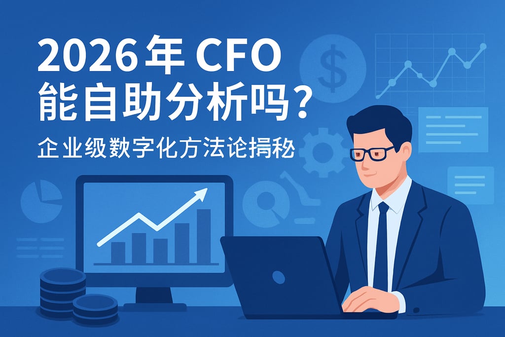 2026年CFO首席财务官能自助分析吗？企业级数字化方法论揭秘