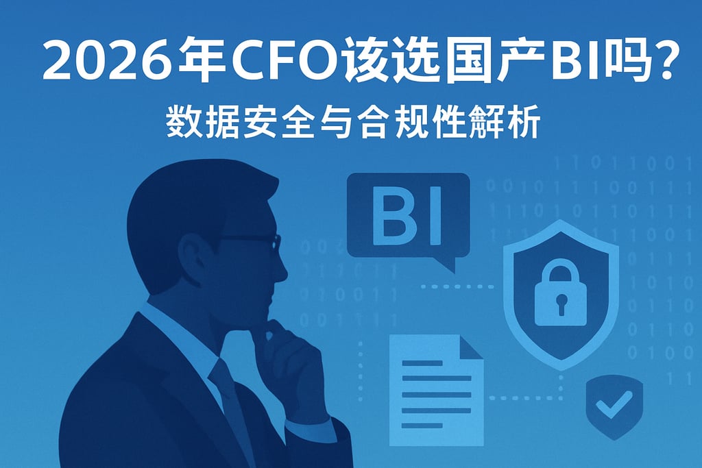2026年CFO首席财务官该选国产BI吗？数据安全与合规性解析