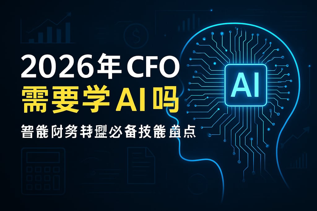 2026年CFO首席财务官需要学AI吗？智能财务转型必备技能盘点
