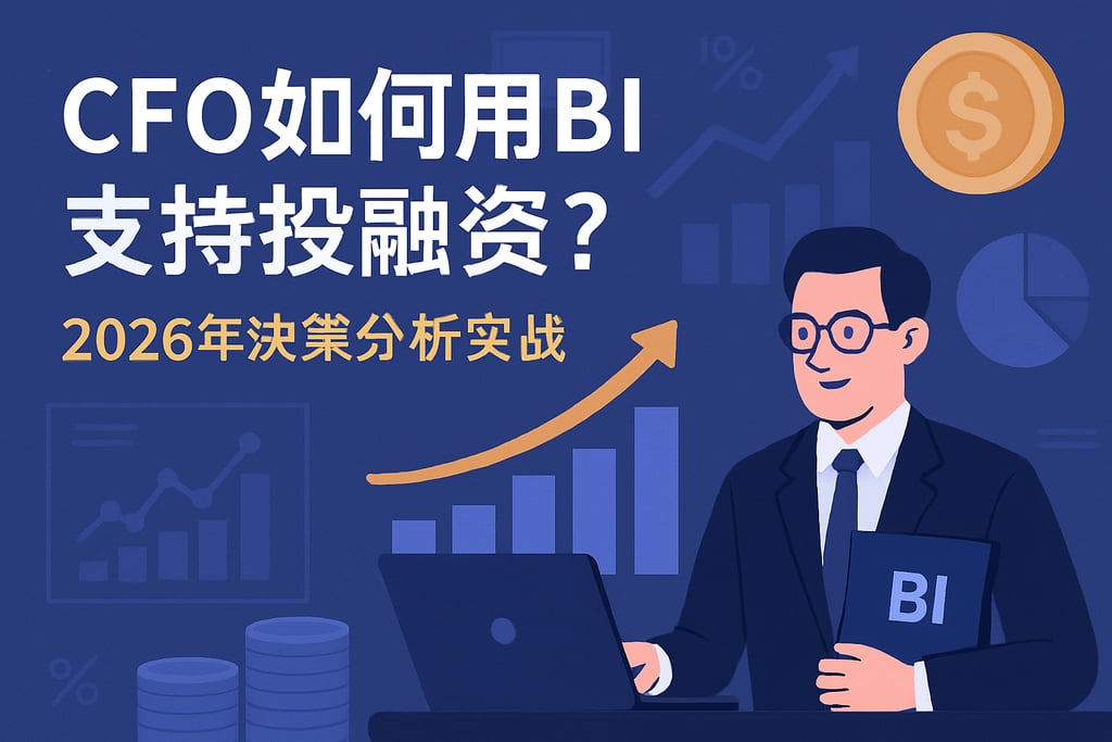CFO首席财务官如何用BI支持投融资？2026年决策分析实战