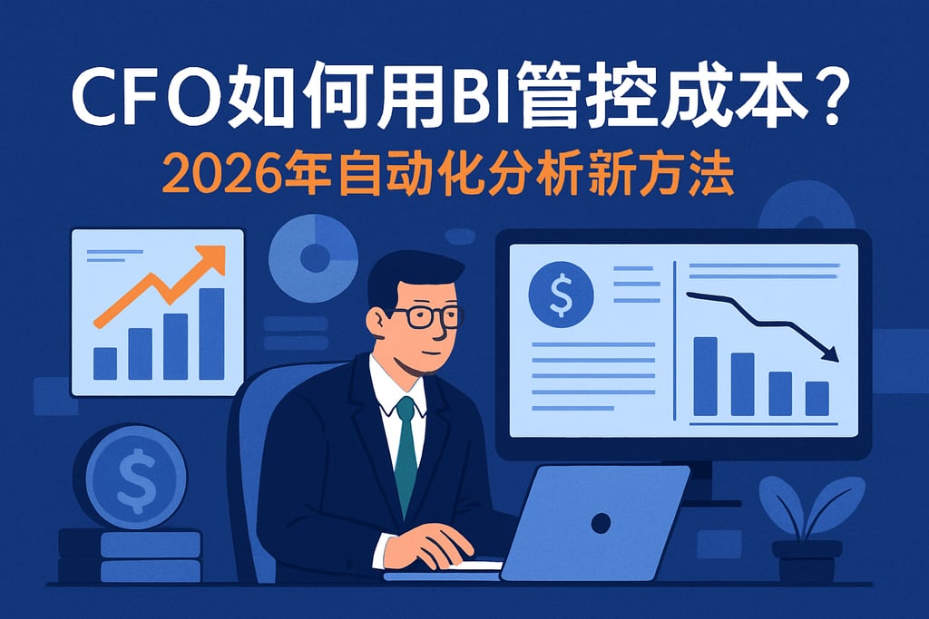 CFO首席财务官如何用BI管控成本？2026年自动化分析新方法
