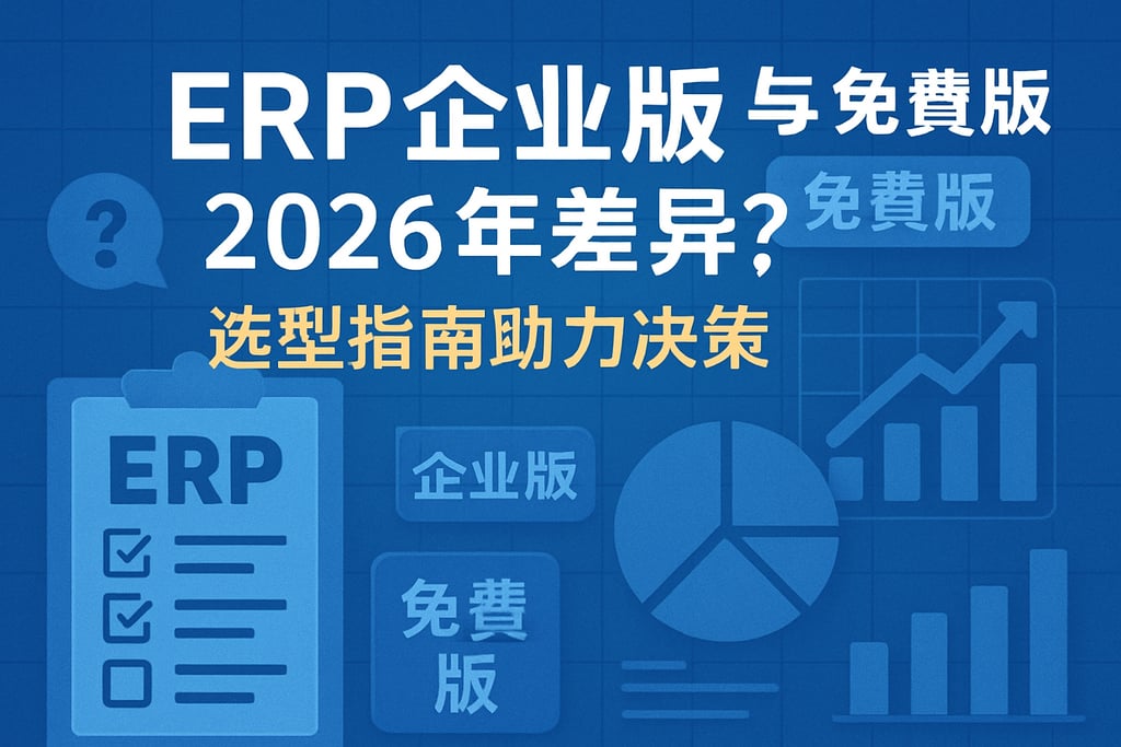 ERP企业版与免费版2026年差异？选型指南助力决策