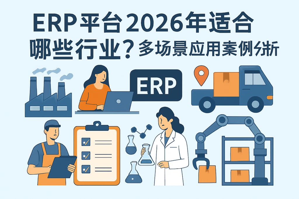 ERP平台2026年适合哪些行业？多场景应用案例分析