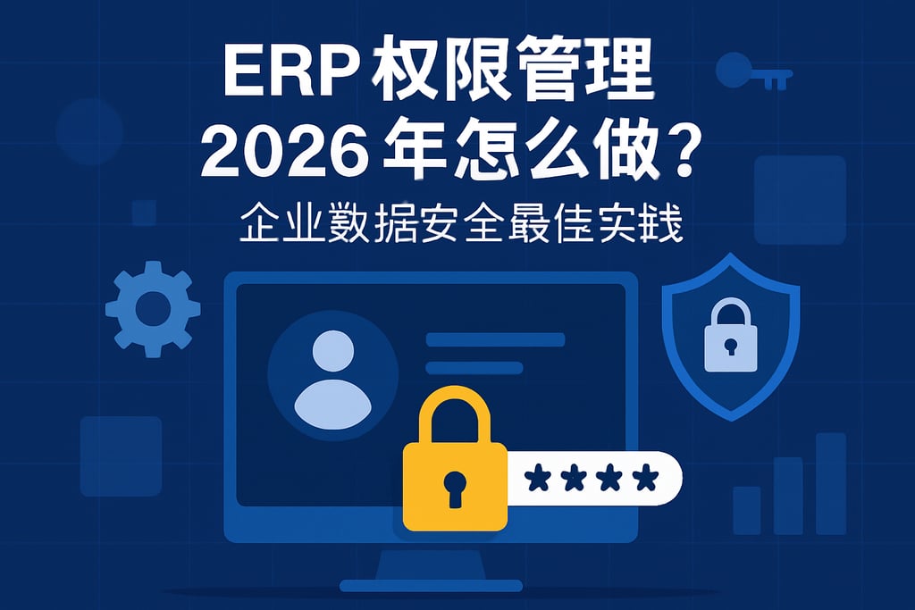 ERP权限管理2026年怎么做？企业数据安全最佳实践