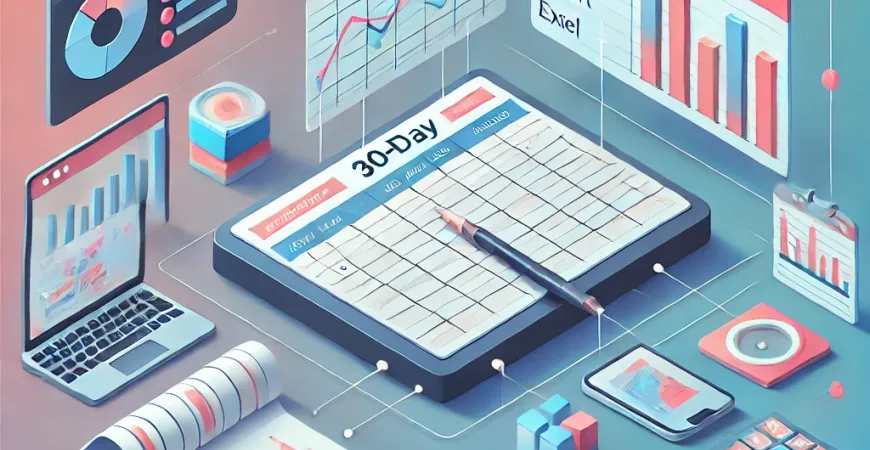 excel30天的日报表怎么制作