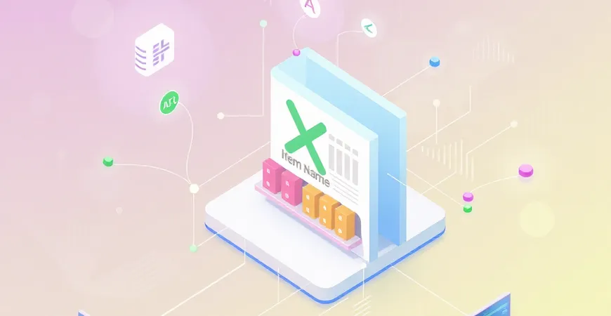 excel库存报表如何关联品名？
