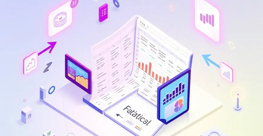如何用excel做统计报表？