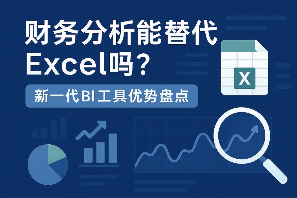 财务分析能替代Excel吗?新一代BI工具优势盘点 | 帆软数字化转型知识库