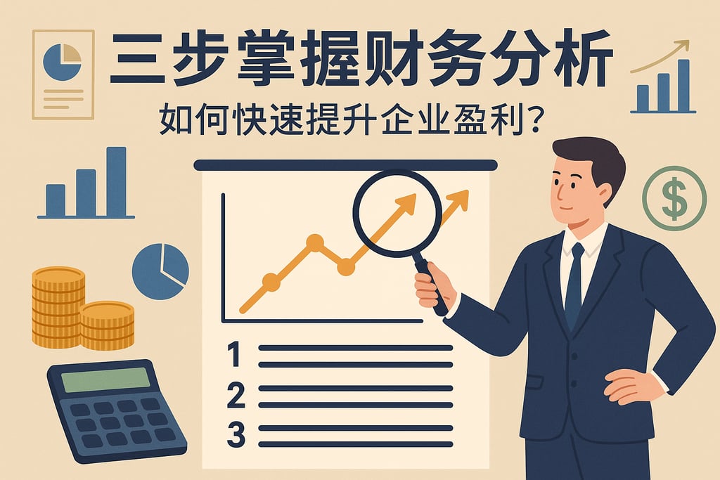 三步掌握财务分析，如何快速提升企业盈利？