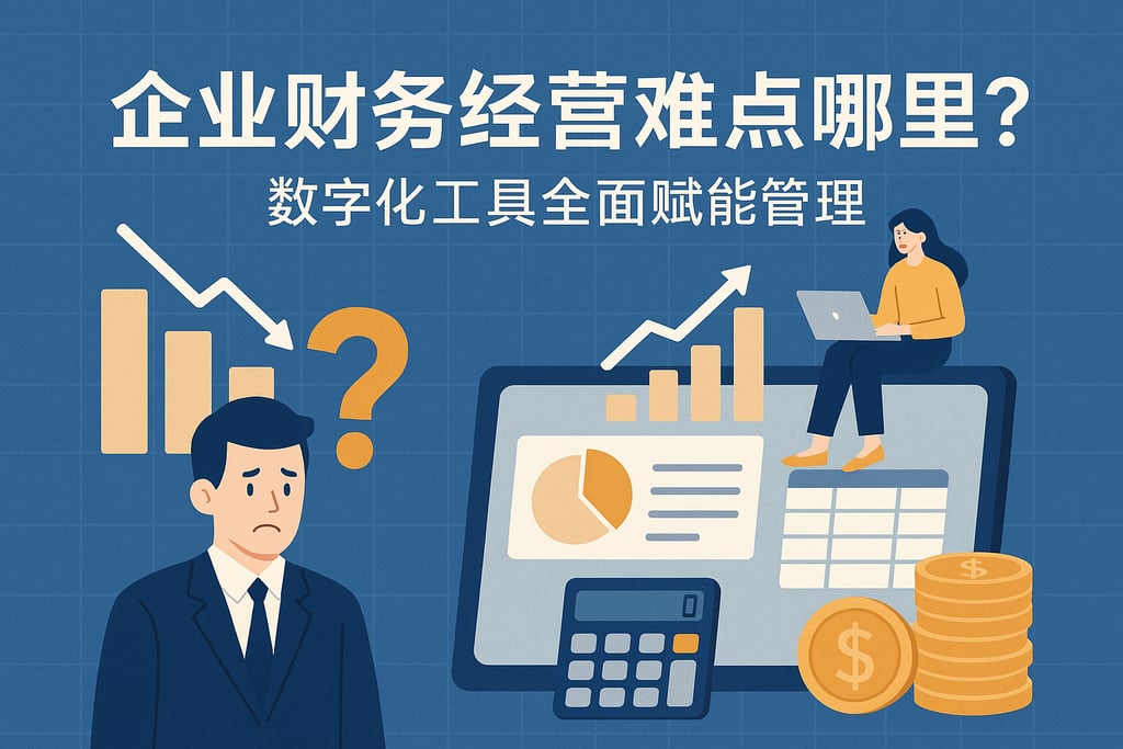 企业财务经营难点在哪里？数字化工具全面赋能管理