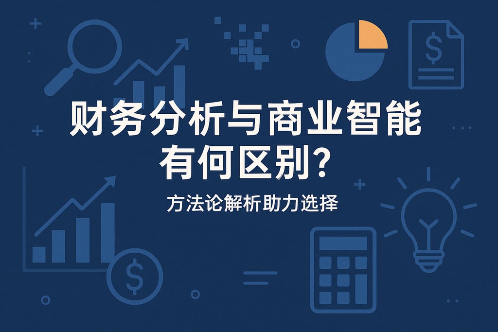 财务分析与商业智能有何区别？方法论解析助力选择