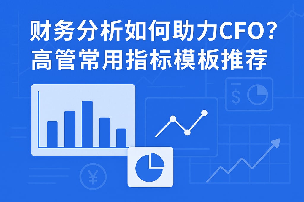 财务分析如何助力CFO？高管常用指标模板推荐