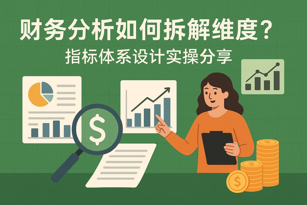 财务分析如何拆解维度？指标体系设计实操分享