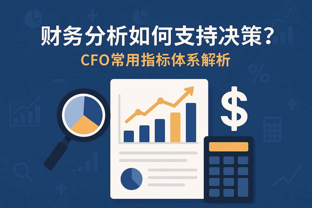 财务分析如何支持决策？CFO常用指标体系解析