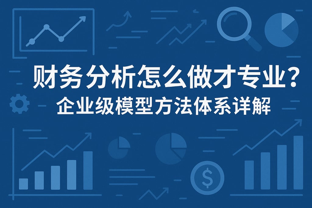 财务分析怎么做才专业？企业级模型方法体系详解