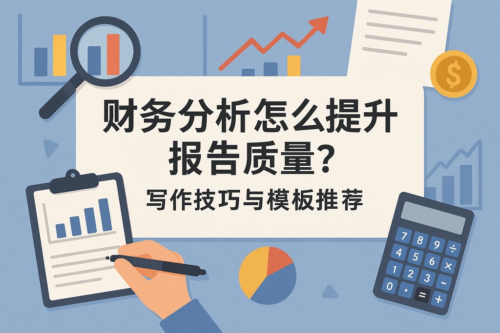 财务分析怎么提升报告质量？写作技巧与模板推荐