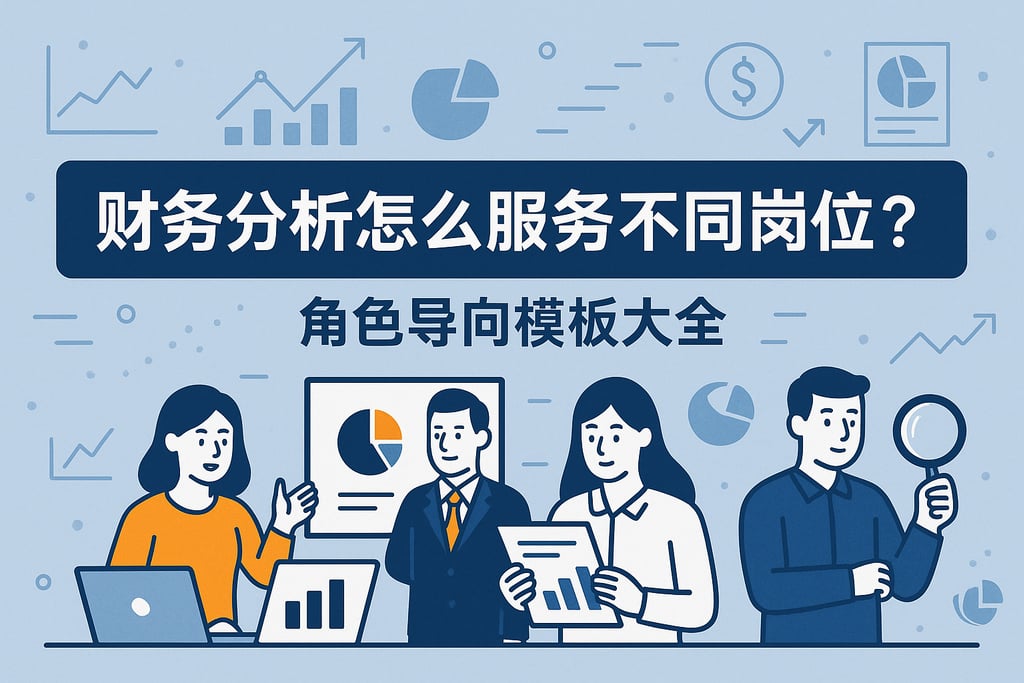 财务分析怎么服务不同岗位？角色导向模板大全