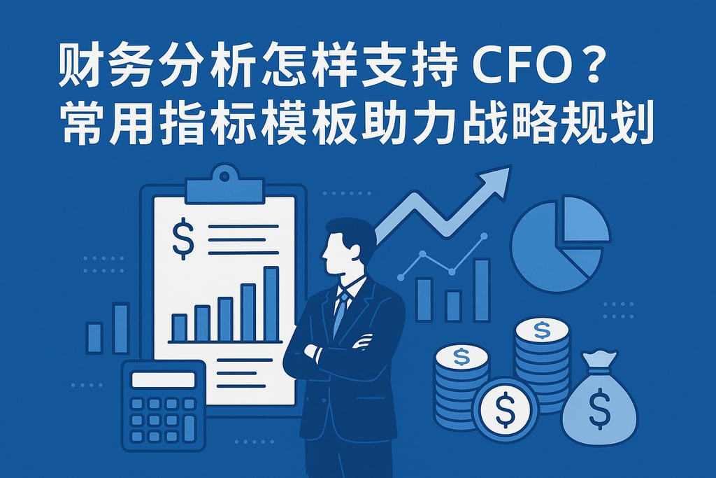 财务分析怎样支持CFO？常用指标模板助力战略规划