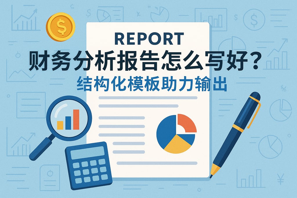 财务分析报告怎么写好？结构化模板助力输出