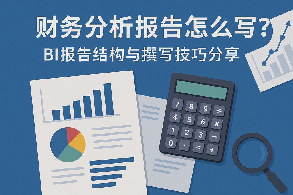 财务分析报告怎么写？BI报告结构与撰写技巧分享