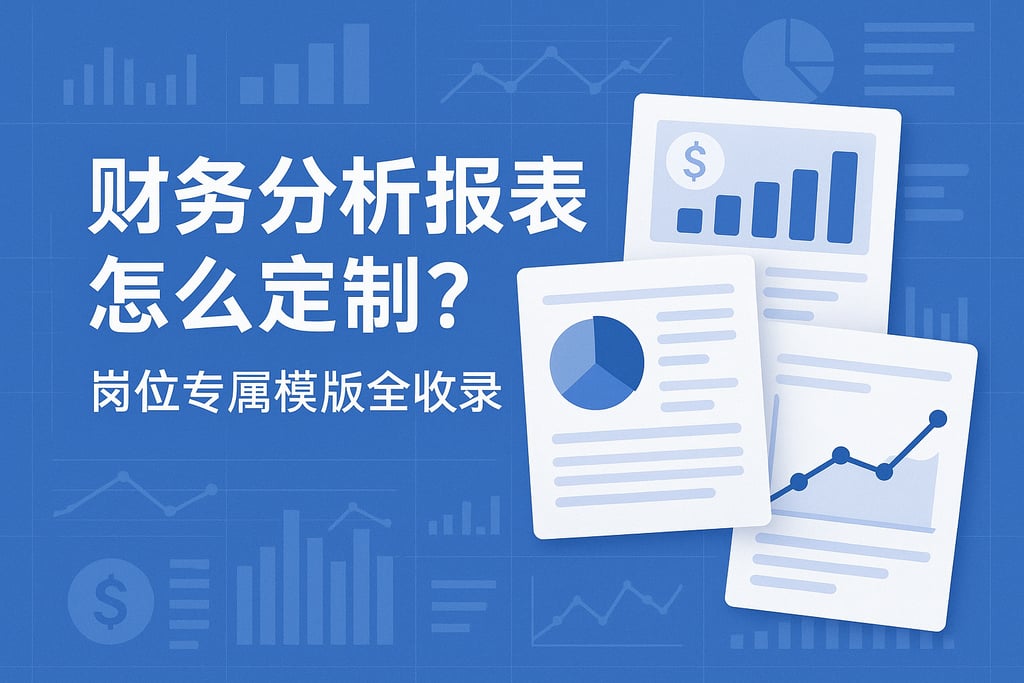 财务分析报表怎么定制？岗位专属模板全收录