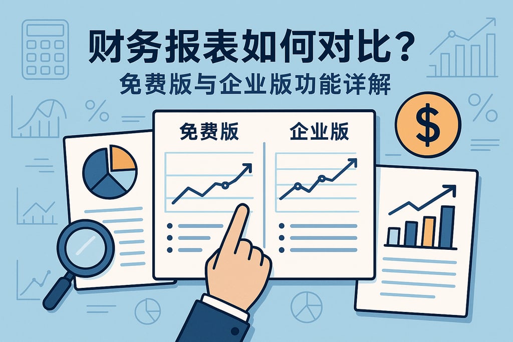 财务报表如何对比？免费版与企业版功能详解