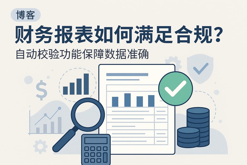 财务报表如何满足合规？自动校验功能保障数据准确