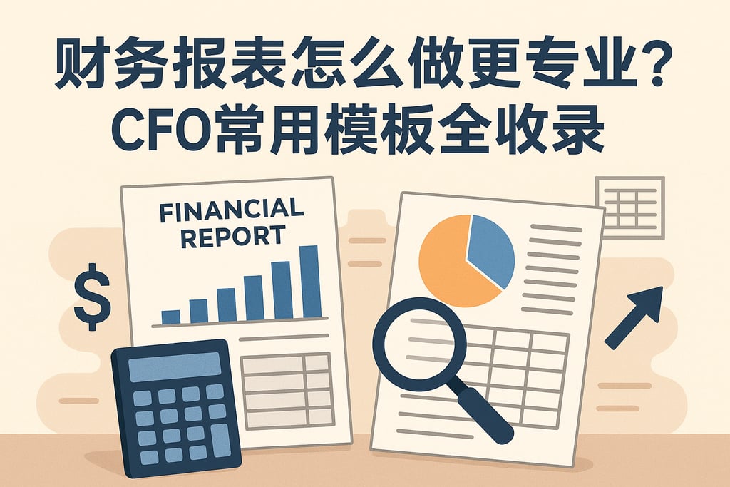 财务报表怎么做更专业？CFO常用模板全收录