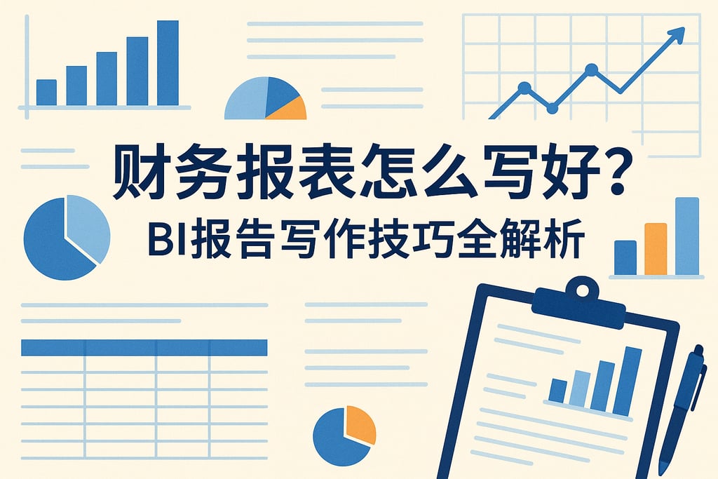 财务报表怎么写好？BI报告写作技巧全解析