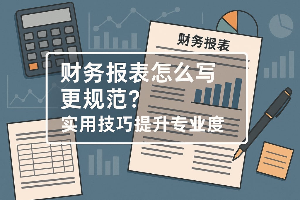 财务报表怎么写更规范？实用技巧提升专业度