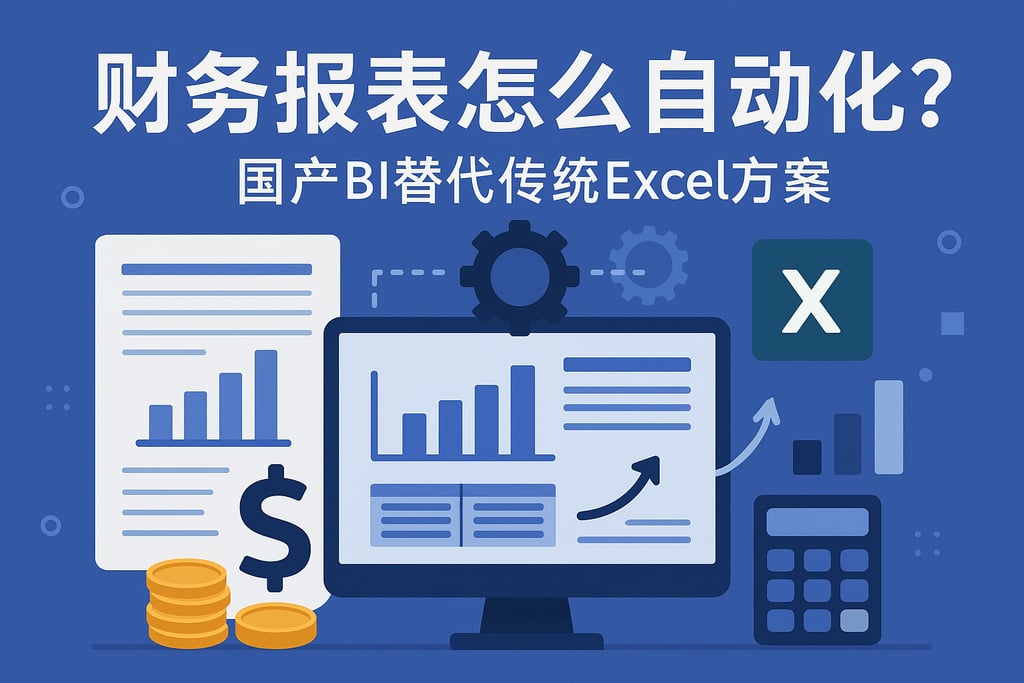 财务报表怎么自动化？国产BI替代传统Excel方案