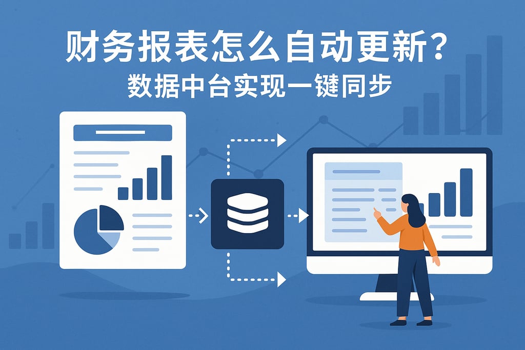 财务报表怎么自动更新？数据中台实现一键同步