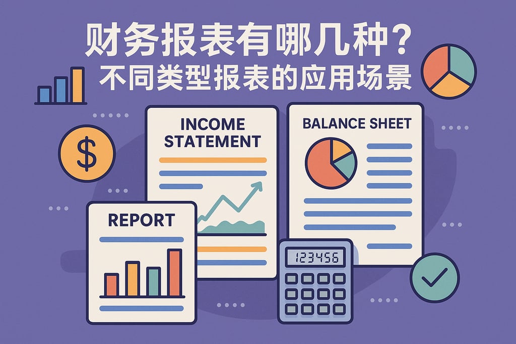 财务报表有哪几种？不同类型报表的应用场景