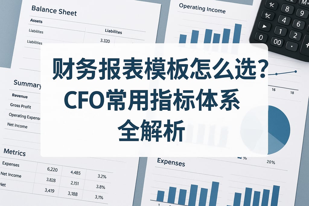 财务报表模板怎么选？CFO常用指标体系全解析