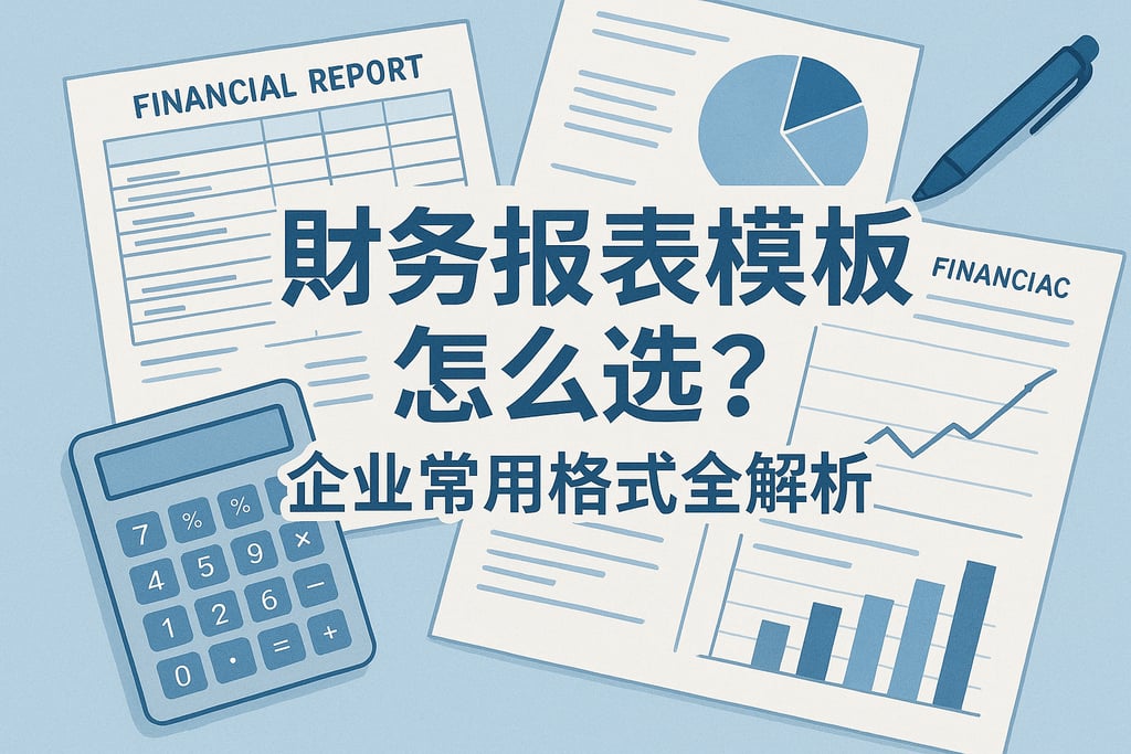 财务报表模板怎么选？企业常用格式全解析