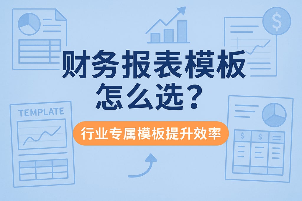 财务报表模板怎么选？行业专属模板提升效率