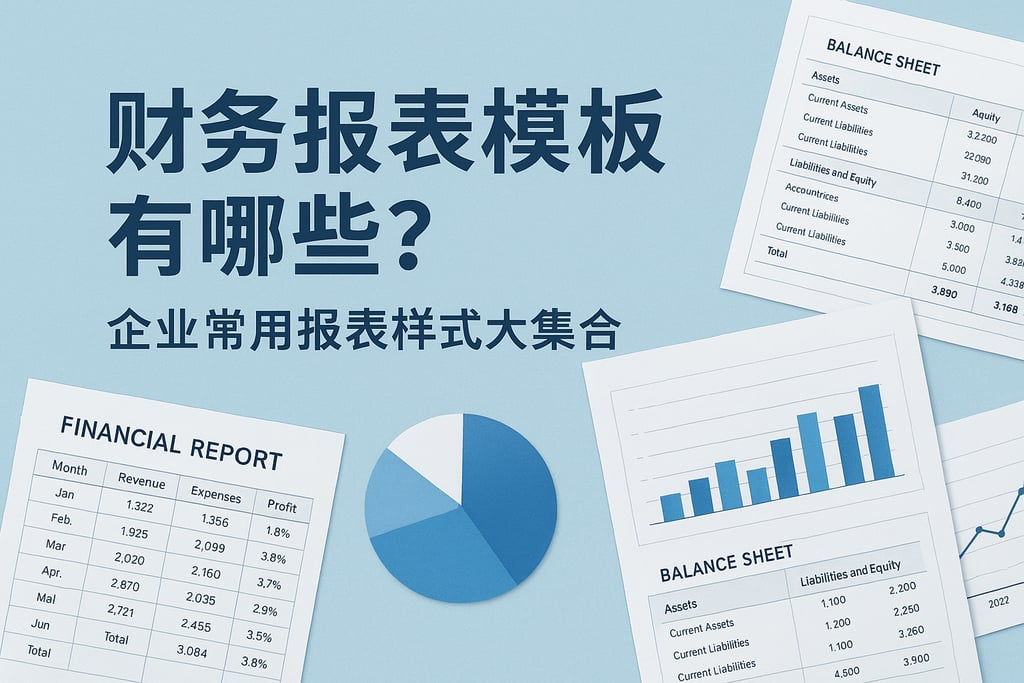 财务报表模板有哪些？企业常用报表样式大集合
