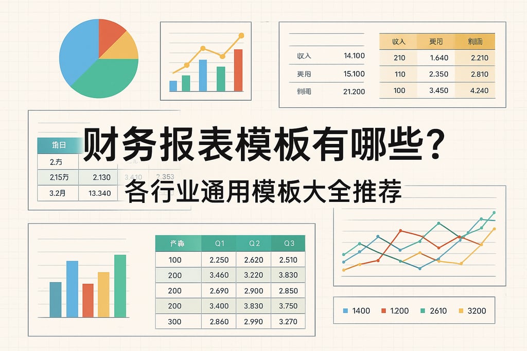 财务报表模板有哪些？各行业通用模板大全推荐