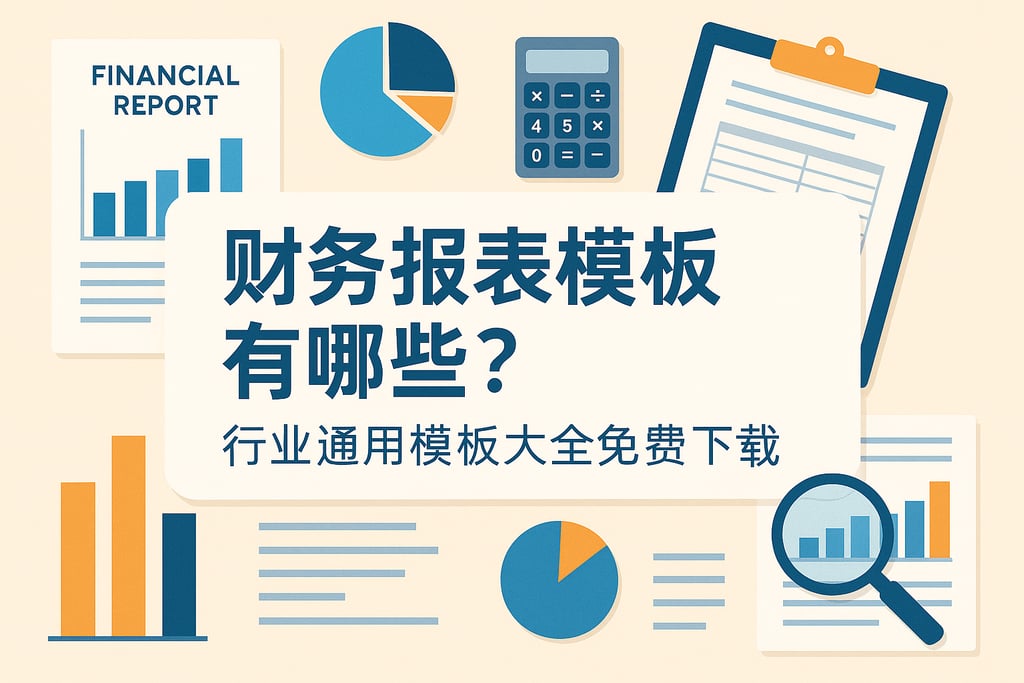 财务报表模板有哪些？行业通用模板大全免费下载